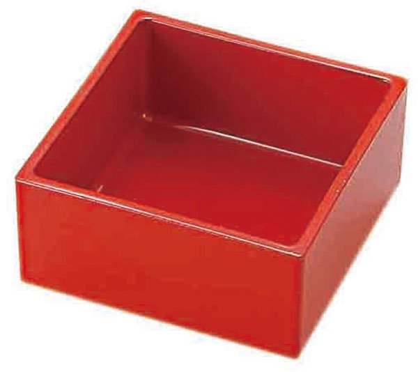 310-492-2 / ABS 69 사각 작은 상자 빨강 / 69×69×34 / 칠기몰