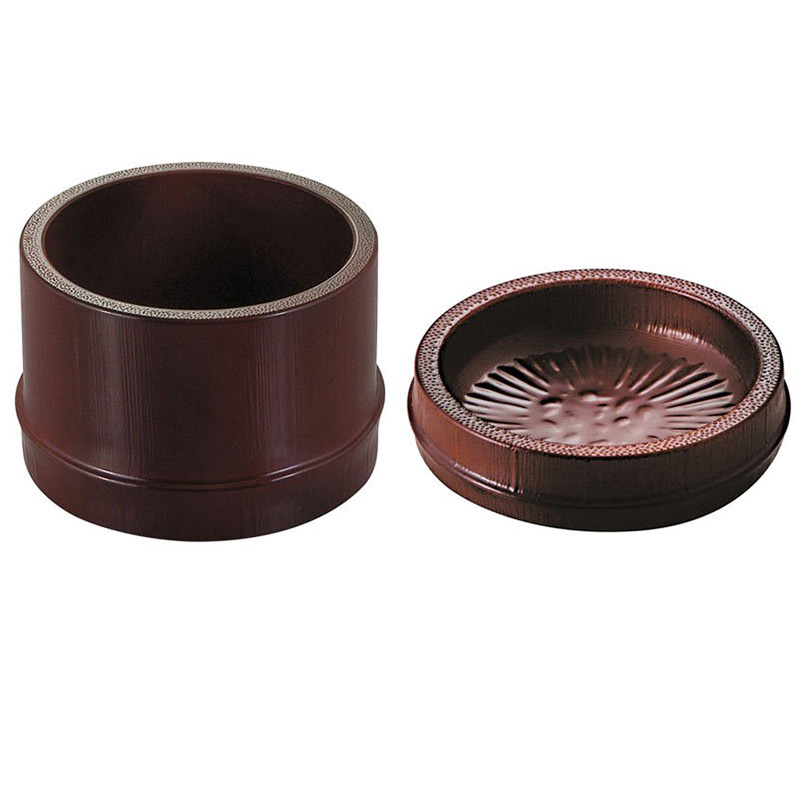630-840-29 / 대나무 갈색 원형 그릇 (54300190) / 칠기몰
